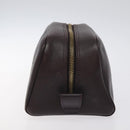 LOUIS VUITTON Taiga Trousse Toilette PM Clutch Bag Acajou M30226 LV Auth 130575-3