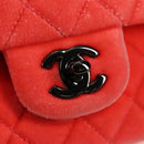 CHANEL Matelasse Chain Shoulder Bag Velor Pink CC Auth 130579SM-15