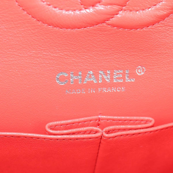 CHANEL Matelasse Chain Shoulder Bag Velor Pink CC Auth 130579SM