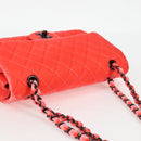 CHANEL Matelasse Chain Shoulder Bag Velor Pink CC Auth 130579SM-6