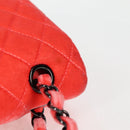 CHANEL Matelasse Chain Shoulder Bag Velor Pink CC Auth 130579SM-7