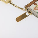 LOUIS VUITTON Monogram Multicolor Pochette Cles Purse White M92655 Auth 130593-8