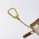 LOUIS VUITTON Monogram Multicolor Pochette Cles Purse White M92655 Auth 130593-9