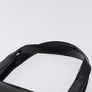 Salvatore Ferragamo Gancini Hand Bag Enamel Black Gold Auth 130619-8