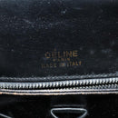 CELINE Sulky Shoulder Bag Leather Black Gold Auth 130625-18