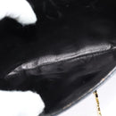 CELINE Sulky Shoulder Bag Leather Black Gold Auth 130625-23