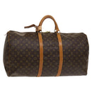 LOUIS VUITTON Monogram Keepall 60 Boston Bag M41422 LV Auth 130629-1