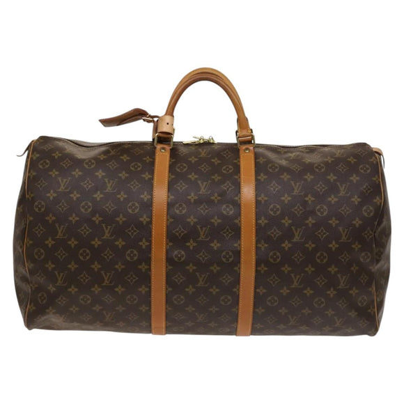 LOUIS VUITTON Monogram Keepall 60 Boston Bag M41422 LV Auth 130629
