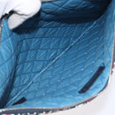 CHANEL Christmas Clutch Bag Nylon Black Silver CC Auth 130636V-9