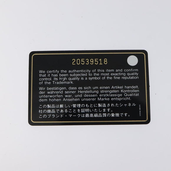 CHANEL Christmas Clutch Bag Nylon Black Silver CC Auth 130636V