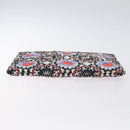 CHANEL Christmas Clutch Bag Nylon Black Silver CC Auth 130636V-6
