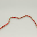 CHANEL Chain Shoulder Wallet Enamel Orange Gold CC Auth 130637-8