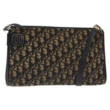 Christian Dior Trotter Canvas Shoulder Bag Navy Auth 130644