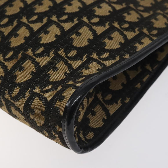 Christian Dior Trotter Canvas Shoulder Bag Navy Auth 130644