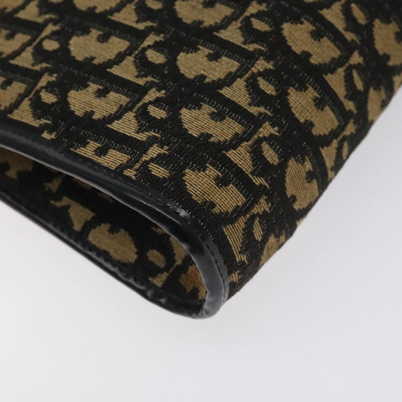 Christian Dior Trotter Canvas Shoulder Bag Navy Auth 130644