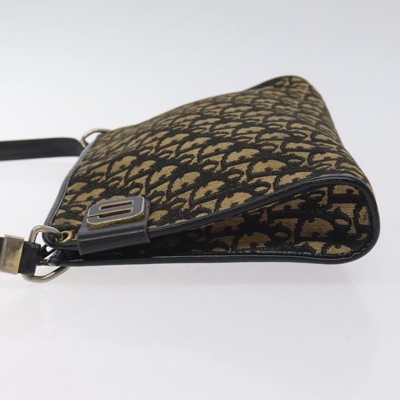 Christian Dior Trotter Canvas Shoulder Bag Navy Auth 130644