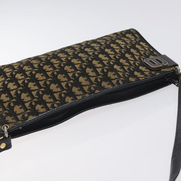 Christian Dior Trotter Canvas Shoulder Bag Navy Auth 130644