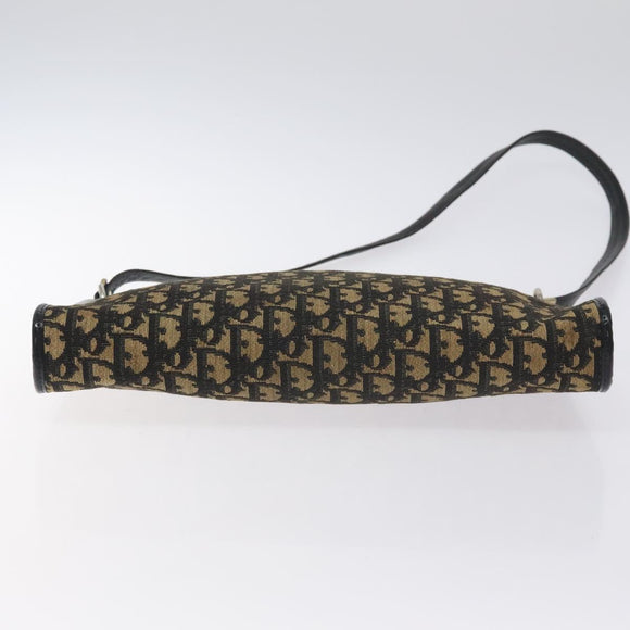 Christian Dior Trotter Canvas Shoulder Bag Navy Auth 130644