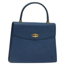 LOUIS VUITTON Epi Malesherbes Hand Bag Blue M52375 LV Auth 130648-1