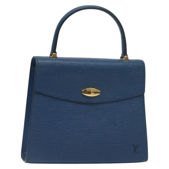 LOUIS VUITTON Epi Malesherbes Hand Bag Blue M52375 LV Auth 130648