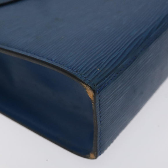 LOUIS VUITTON Epi Malesherbes Hand Bag Blue M52375 LV Auth 130648