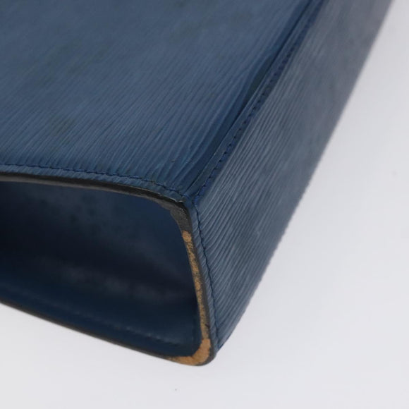 LOUIS VUITTON Epi Malesherbes Hand Bag Blue M52375 LV Auth 130648