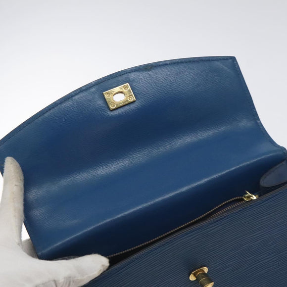 LOUIS VUITTON Epi Malesherbes Hand Bag Blue M52375 LV Auth 130648