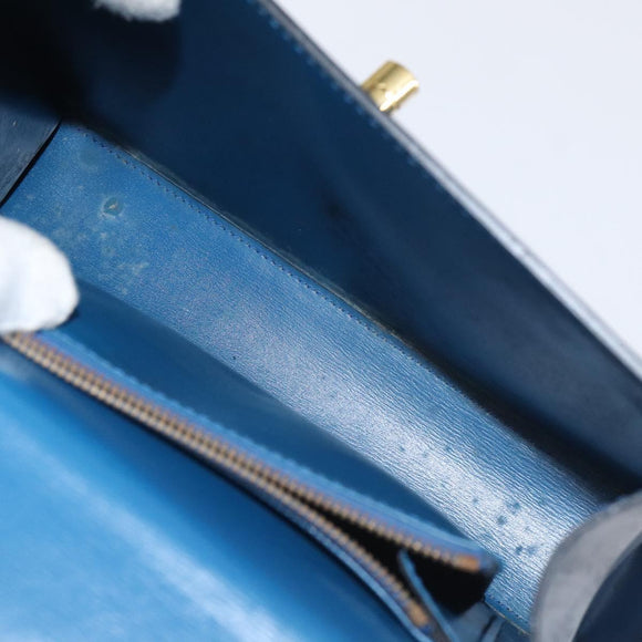 LOUIS VUITTON Epi Malesherbes Hand Bag Blue M52375 LV Auth 130648