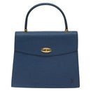 LOUIS VUITTON Epi Malesherbes Hand Bag Blue M52375 LV Auth 130648-13
