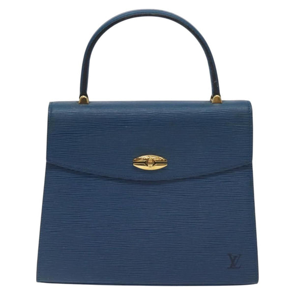 LOUIS VUITTON Epi Malesherbes Hand Bag Blue M52375 LV Auth 130648
