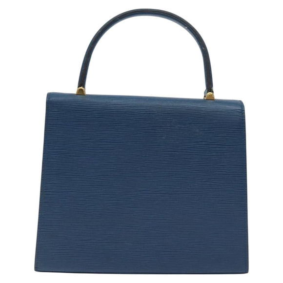 LOUIS VUITTON Epi Malesherbes Hand Bag Blue M52375 LV Auth 130648
