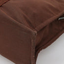 HERMES Her Line MM Hand Bag Canvas Brown Auth 130654-12