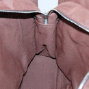 HERMES Her Line MM Hand Bag Canvas Brown Auth 130654-17