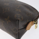 LOUIS VUITTON Monogram Pochette Cosmetic PM Pouch M43998 LV Auth 130658-15