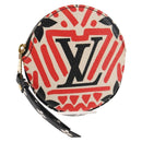 LOUIS VUITTON Monogram Crafty Ronde Portemonnee Rood M69505 LV Auth 130673M-1