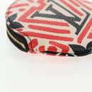 LOUIS VUITTON Monogram Crafty Round Coin Purse Red M69505 LV Auth 130673M-15