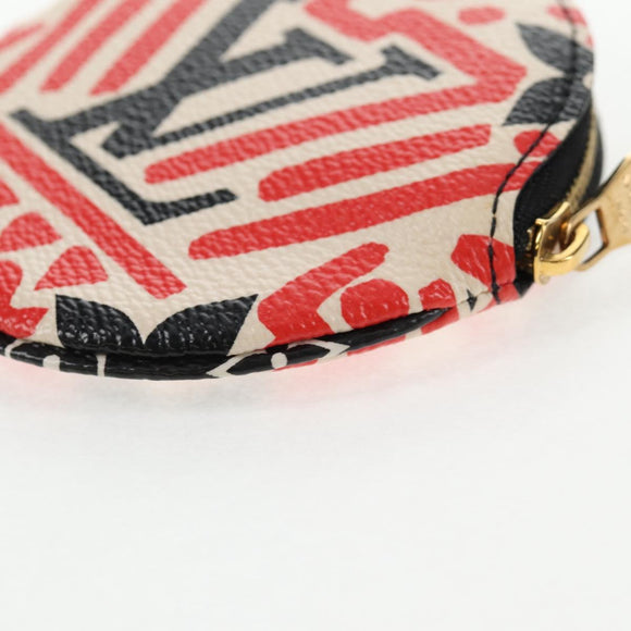 LOUIS VUITTON Monogram Crafty Ronde Portemonnee Rood M69505 LV Auth 130673M