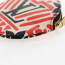 LOUIS VUITTON Monogram Crafty Round Coin Purse Red M69505 LV Auth 130673M-16