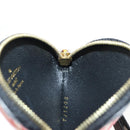 LOUIS VUITTON Monogram Crafty Round Coin Purse Red M69505 LV Auth 130673M-17