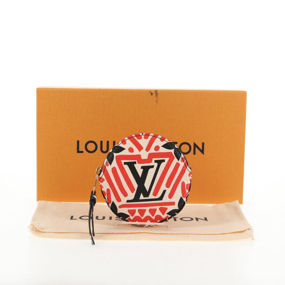 LOUIS VUITTON Monogram Crafty Ronde Portemonnee Rood M69505 LV Auth 130673M