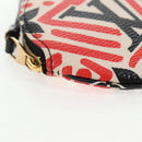 LOUIS VUITTON Monogram Crafty Round Coin Purse Red M69505 LV Auth 130673M-7
