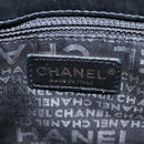 CHANEL Chain Icon Motif Bag Wool Leather Multicolor Gold CC Auth 130674M-20