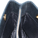 CHANEL Chain Icon Motif Bag Wool Leather Multicolor Gold CC Auth 130674M-22