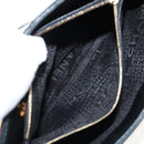 CHANEL Chain Icon Motif Bag Wool Leather Multicolor Gold CC Auth 130674M-24