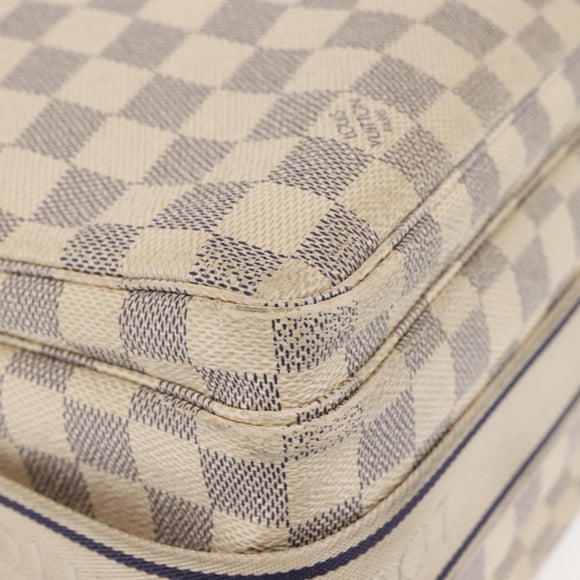 LOUIS VUITTON Damier Azur Naviglio Shoulder Bag N51189 LV Auth 130676