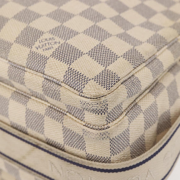 LOUIS VUITTON Damier Azur Naviglio Umhängetasche N51189 LV Auth 130676