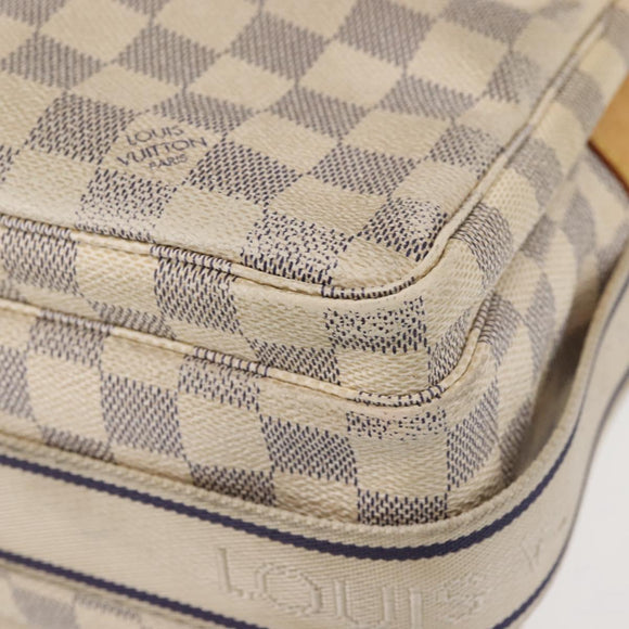 LOUIS VUITTON Damier Azur Naviglio Umhängetasche N51189 LV Auth 130676