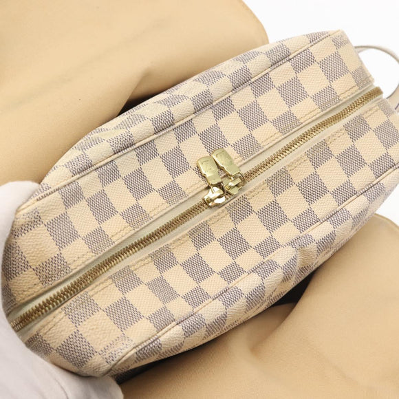 LOUIS VUITTON Damier Azur Naviglio Umhängetasche N51189 LV Auth 130676