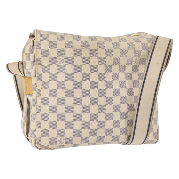 LOUIS VUITTON Damier Azur Naviglio Umhängetasche N51189 LV Auth 130676