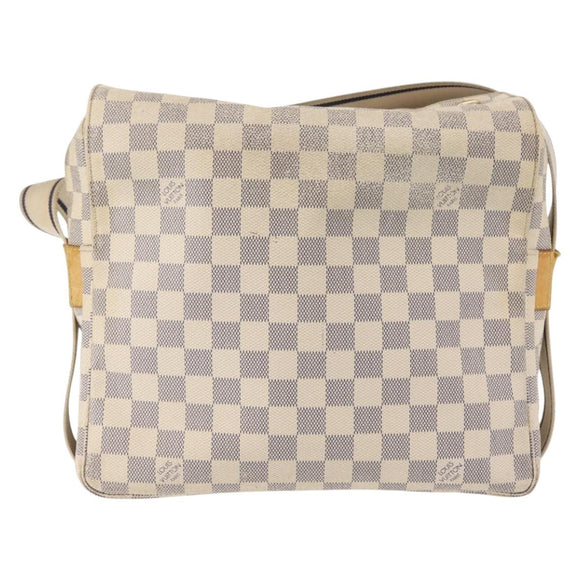 LOUIS VUITTON Damier Azur Naviglio Shoulder Bag N51189 LV Auth 130676